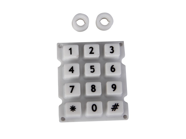 儿童电话机硅胶按键导电胶电子橡胶数字按钮