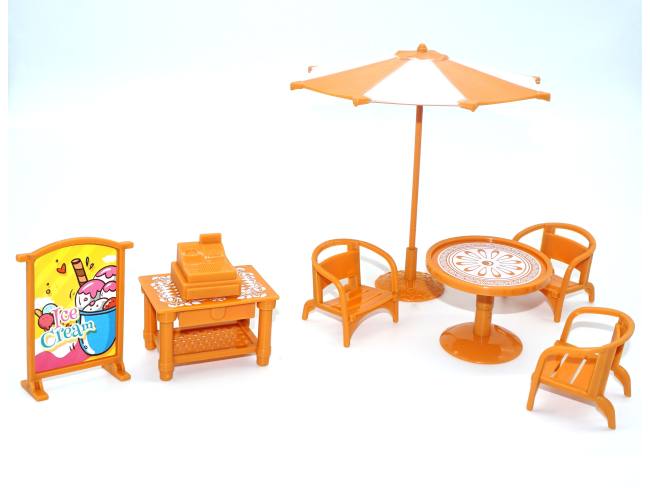 过家家玩具 户外休闲桌椅 伞套装玩具