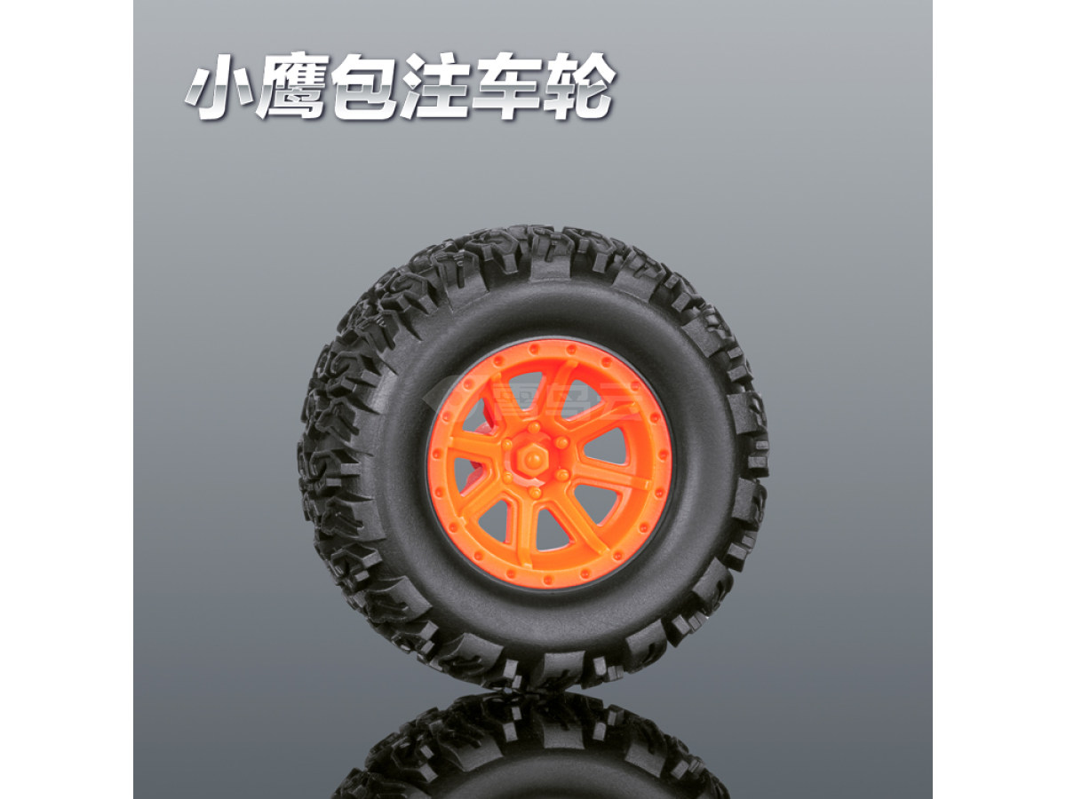 40MM-C越野车轮胎包注包胶仿真玩具车轮定做