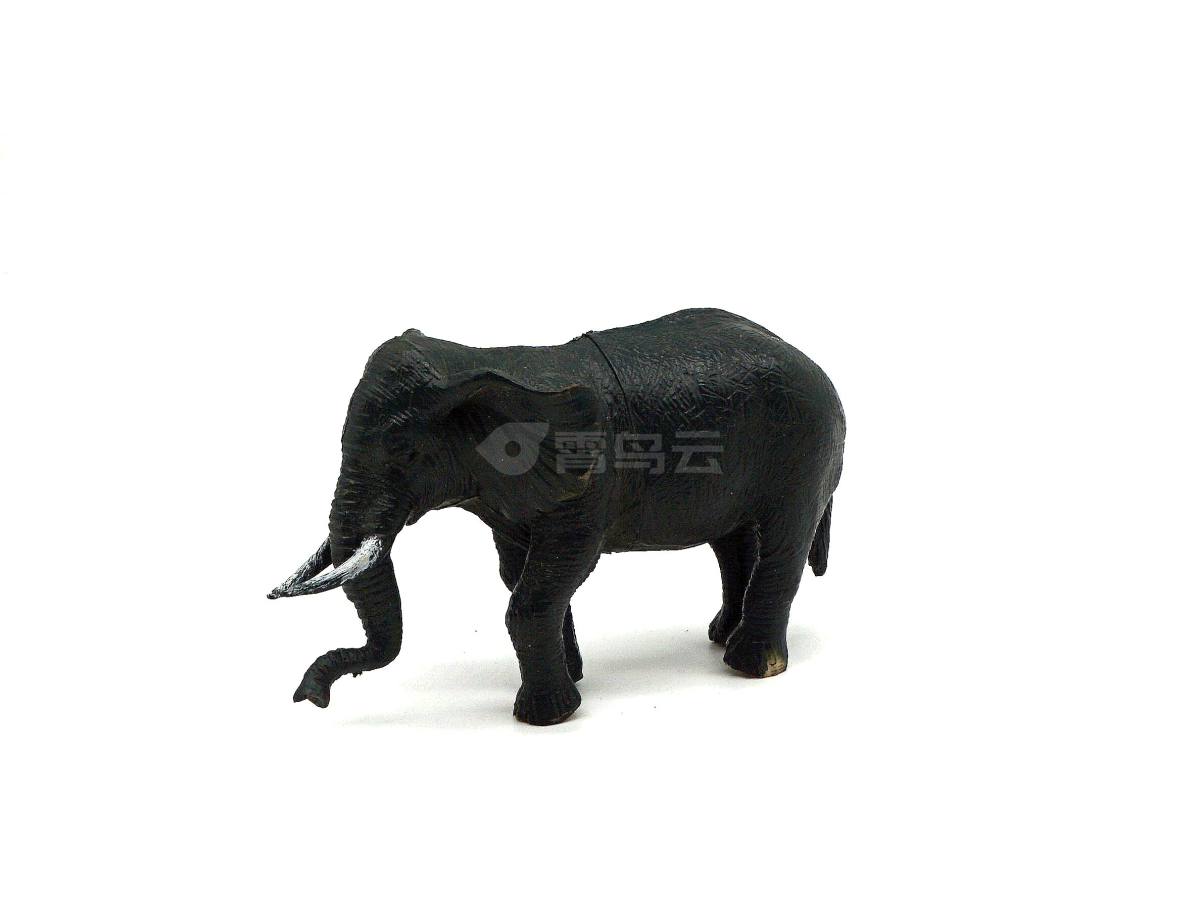 仿真模型儿童软胶搪胶动物植物玩具配件大象