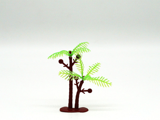 仿真模型儿童软胶搪胶动物玩具配件绿树