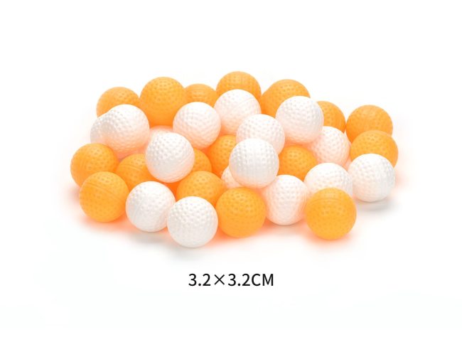 直径3.9cm无孔高尔夫球 可用作子弹跟乒乓球