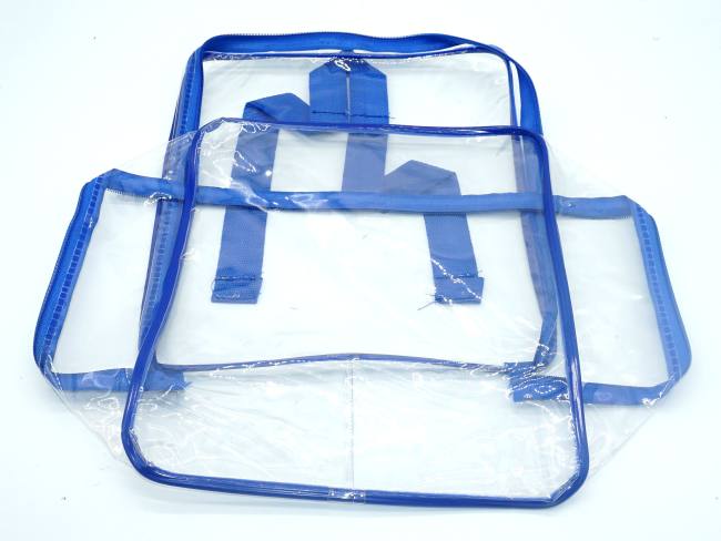 定制PVC袋全拉链透明背包袋