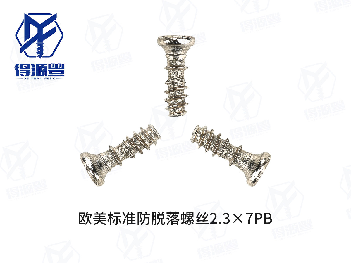 欧美标准防脱落螺丝2.3×7PB