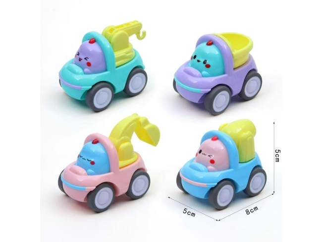 4款卡通惯性工程车