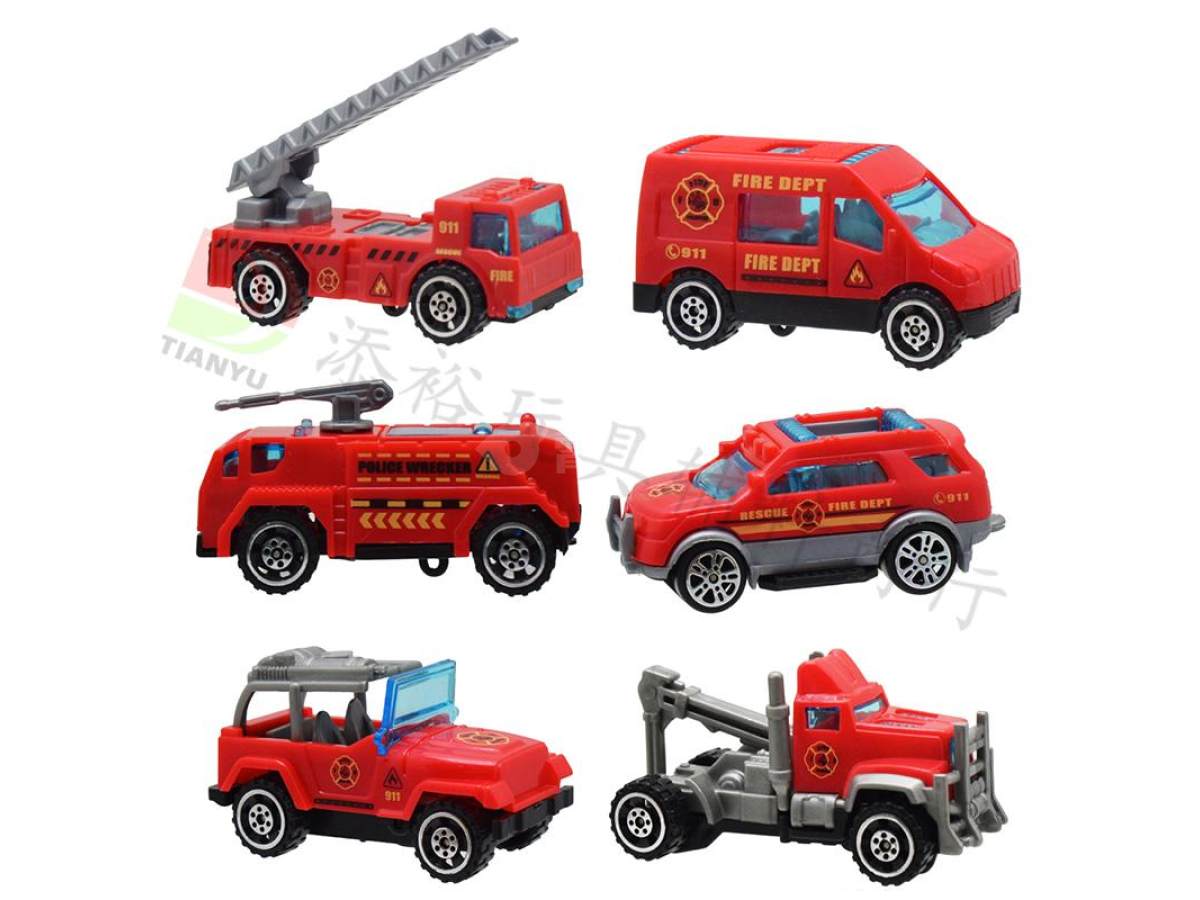 六款注塑滑行消防车
