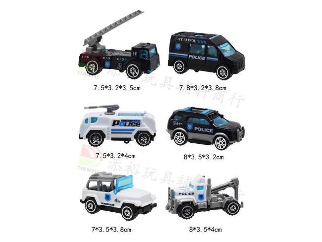 六款注塑滑行警车