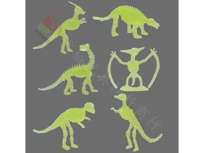 3.5寸6款夜光恐龙骨架2