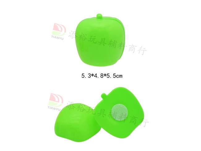 5.3*4.8*5.5cm切切苹果有魔术贴（吹瓶PVC）
