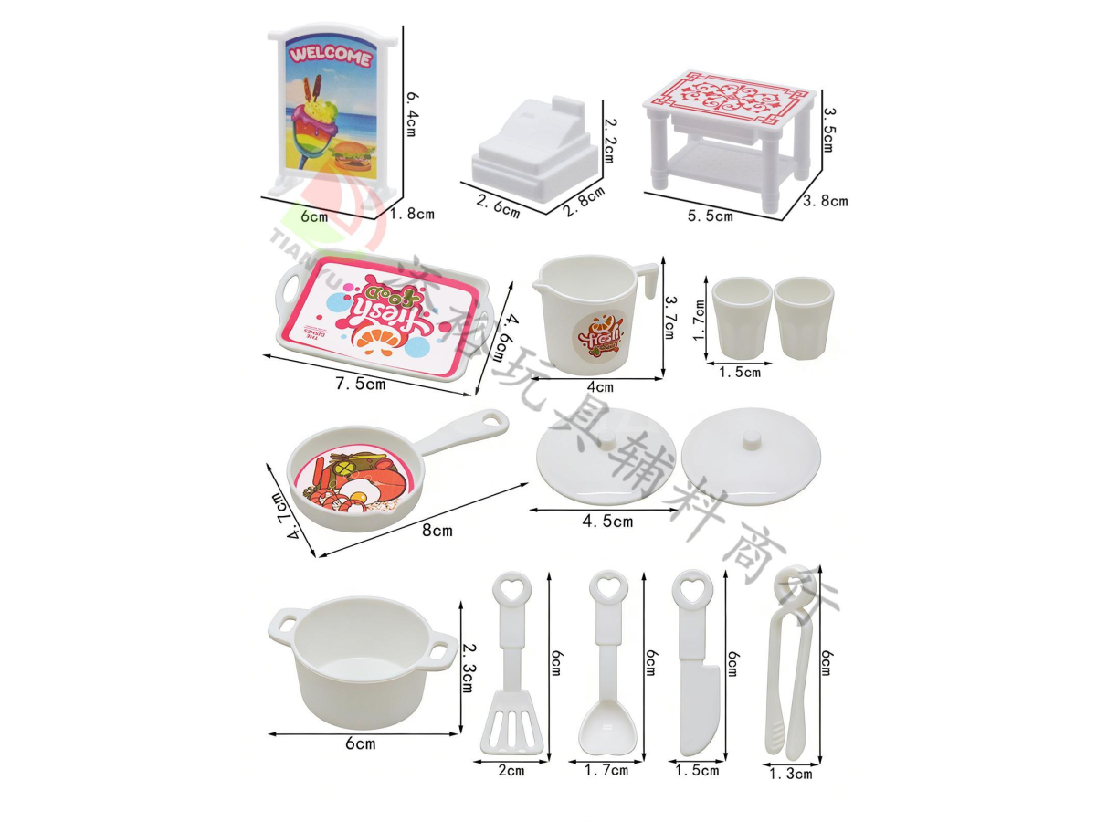 收银台加餐具装袋（白）