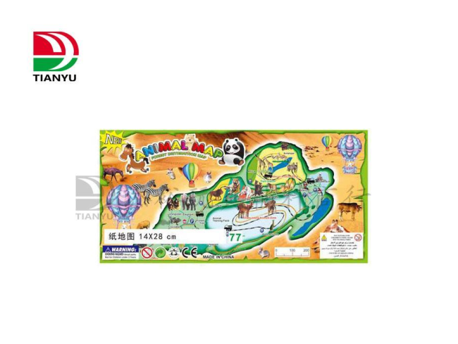 恐龙纸地图