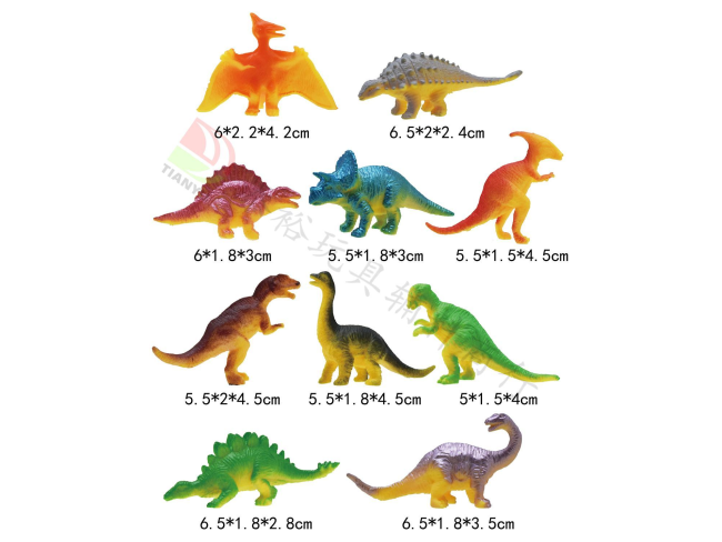 2.8寸实心恐龙10款每套