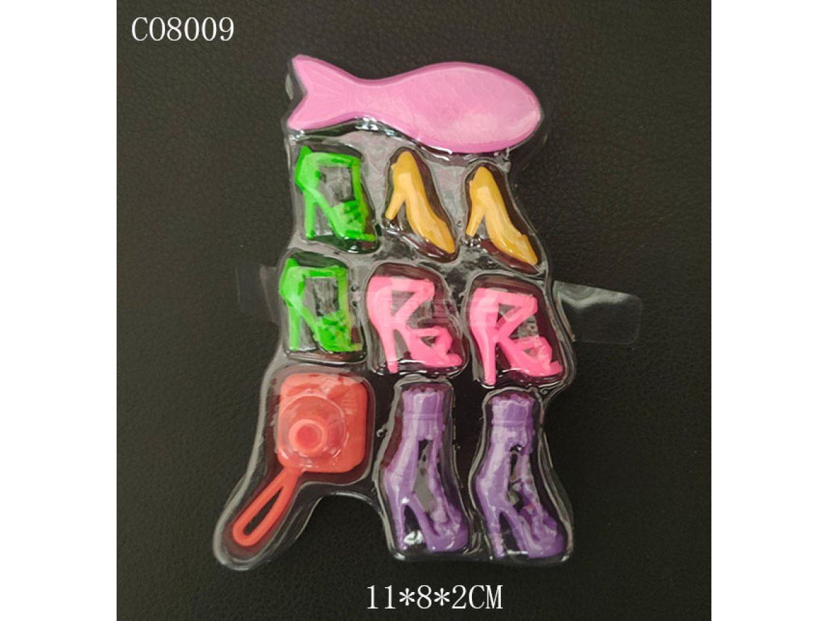 芭比玩具配件饰品鞋子包包吸塑片