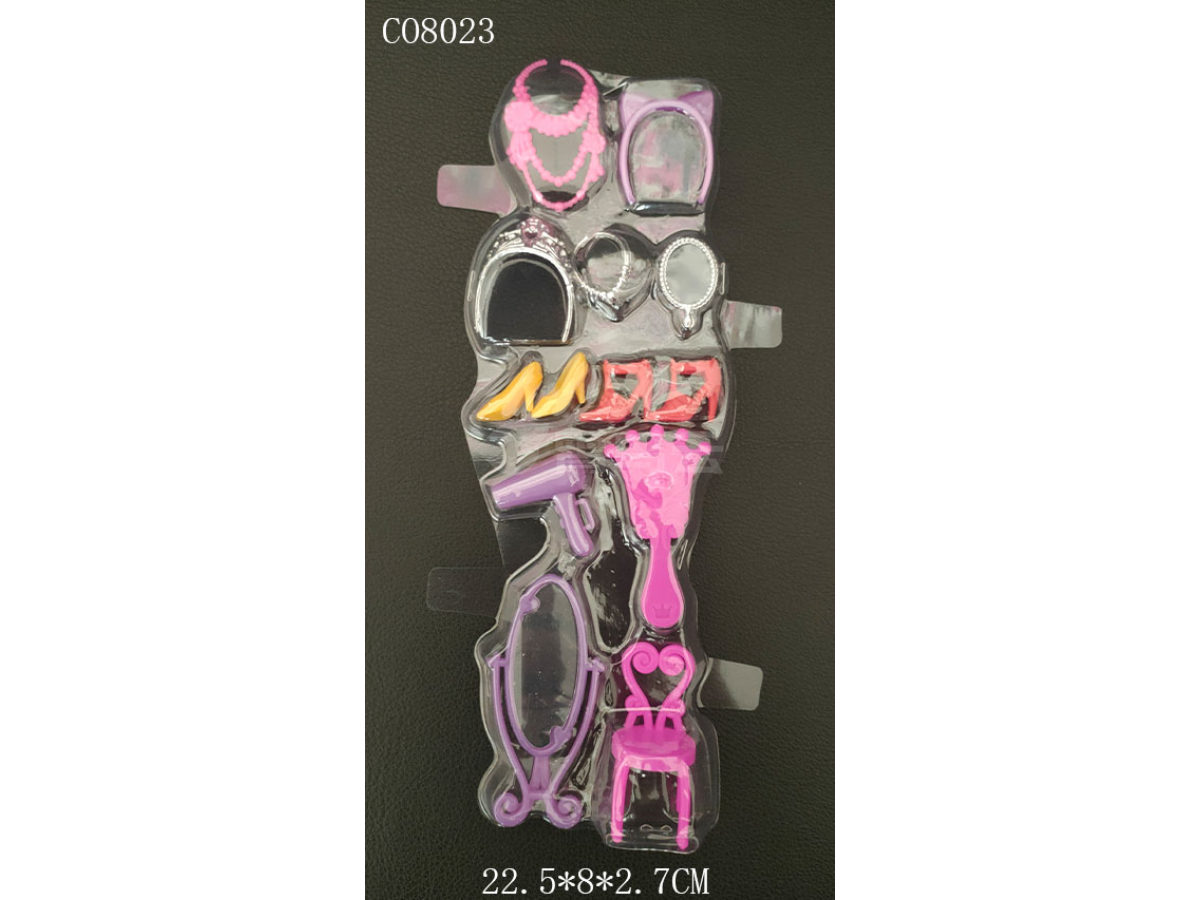 芭比玩具配件饰品鞋子包包吸塑片