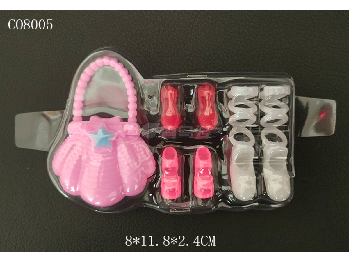 芭比玩具配件饰品鞋子包包吸塑片