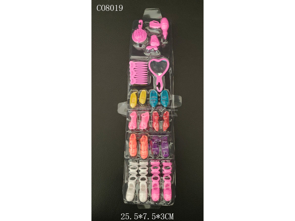 芭比玩具配件饰品鞋子包包吸塑片