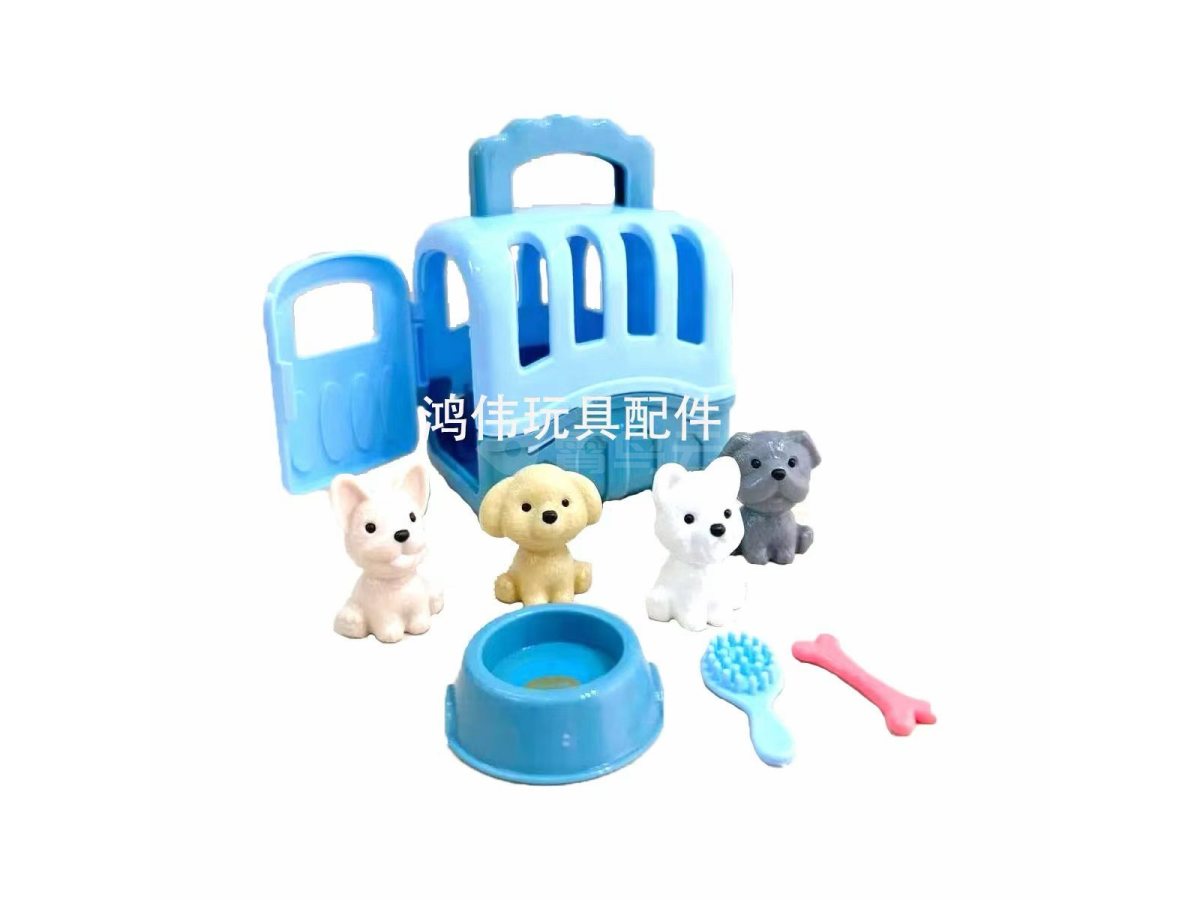 仿真小狗狗笼过家家玩具