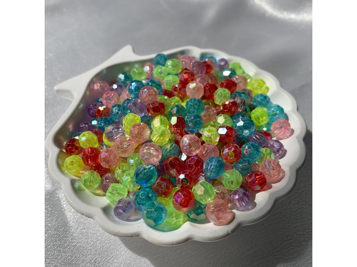 角滚镀明彩圆珠