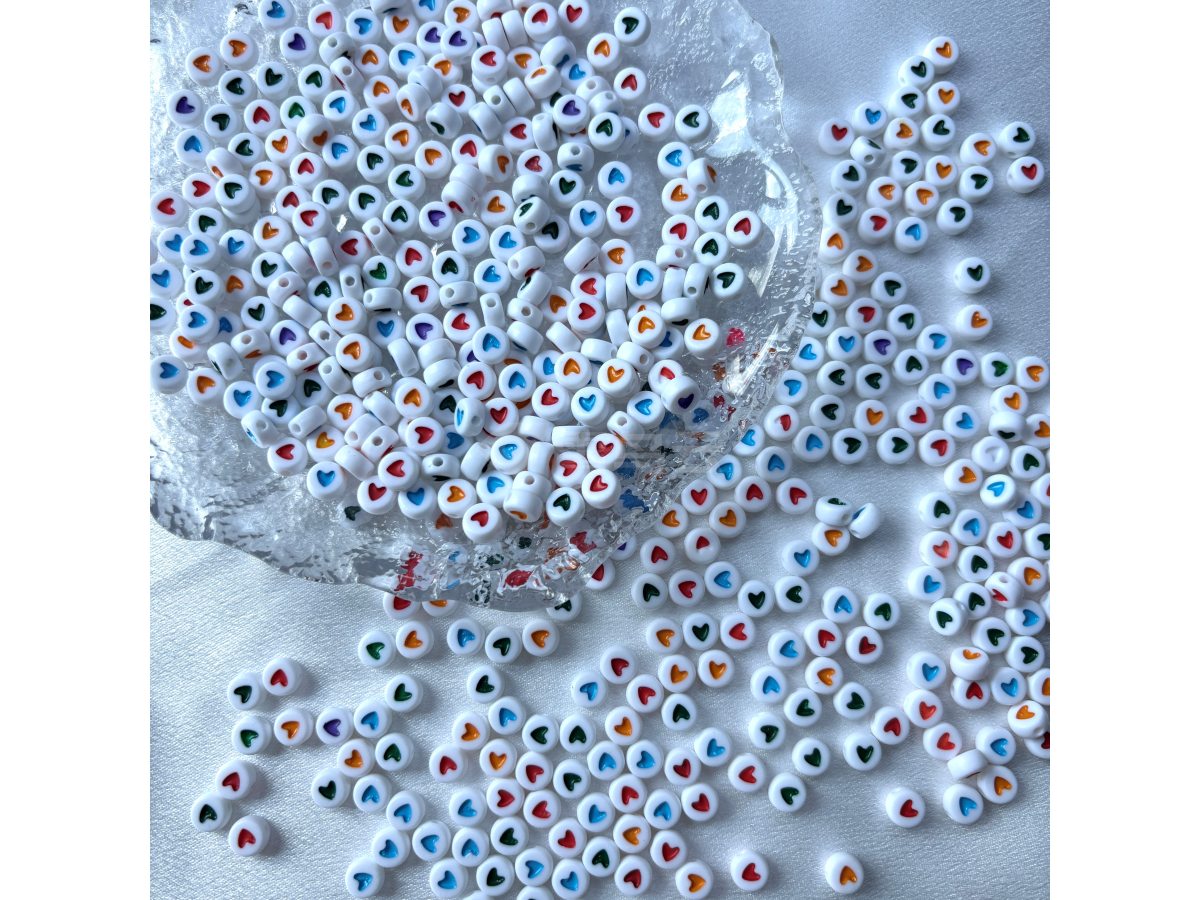 4×7mm扁圆实桃心