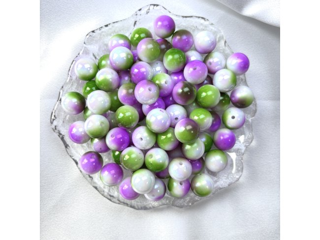 马贝幻彩多色圆珠