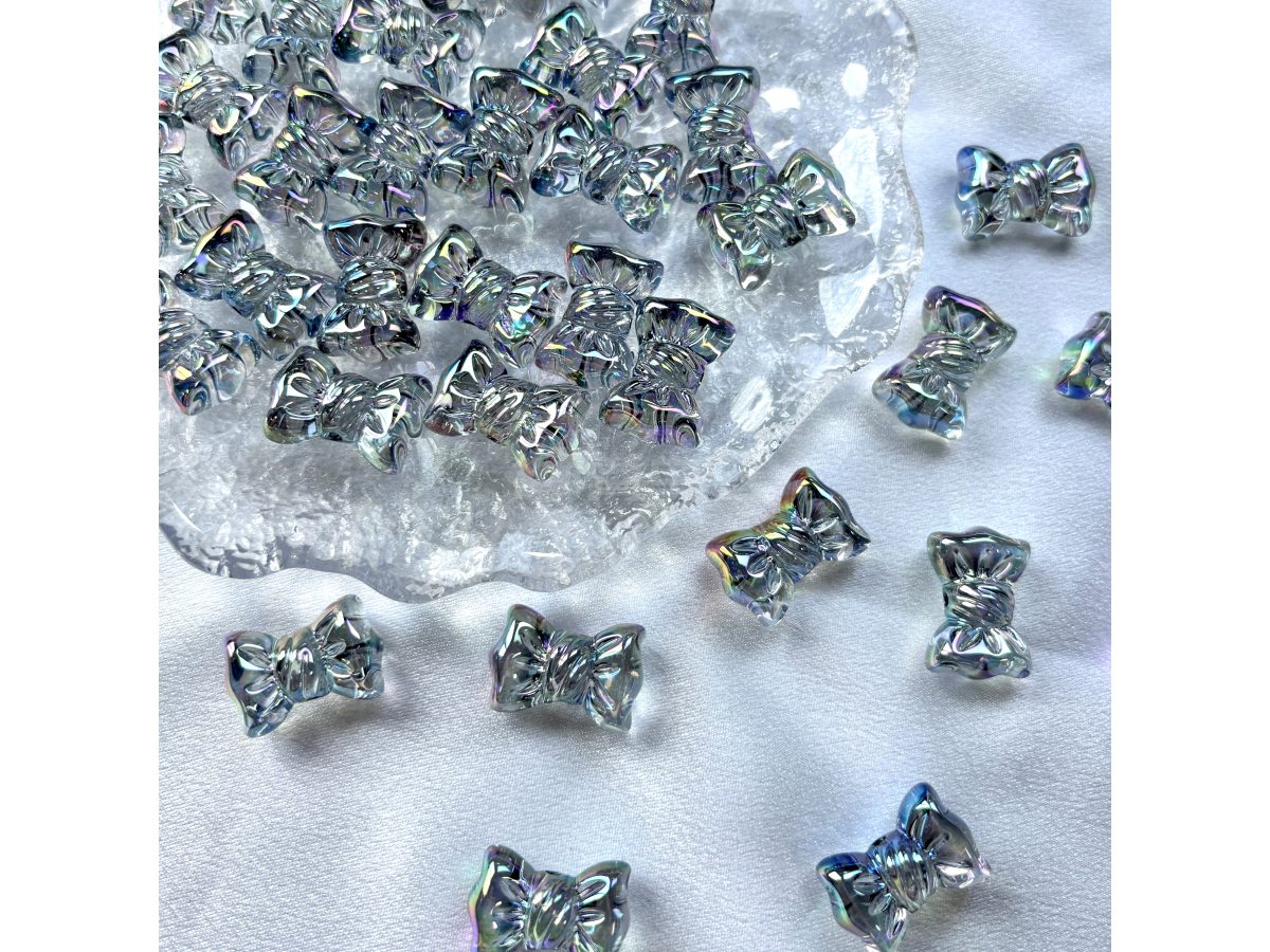 uv镀彩蝴蝶结珠