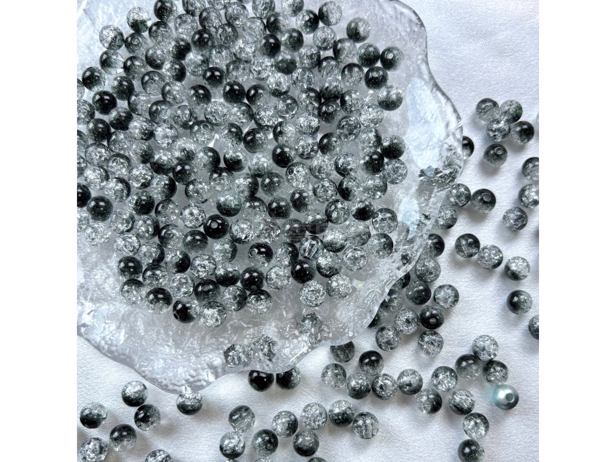 亚克力双色裂纹珠（8 10mm等多尺寸）