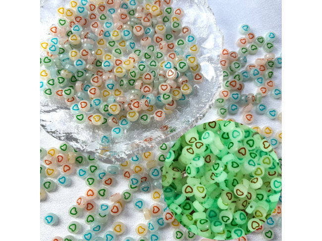 4×7mm扁圆实桃心