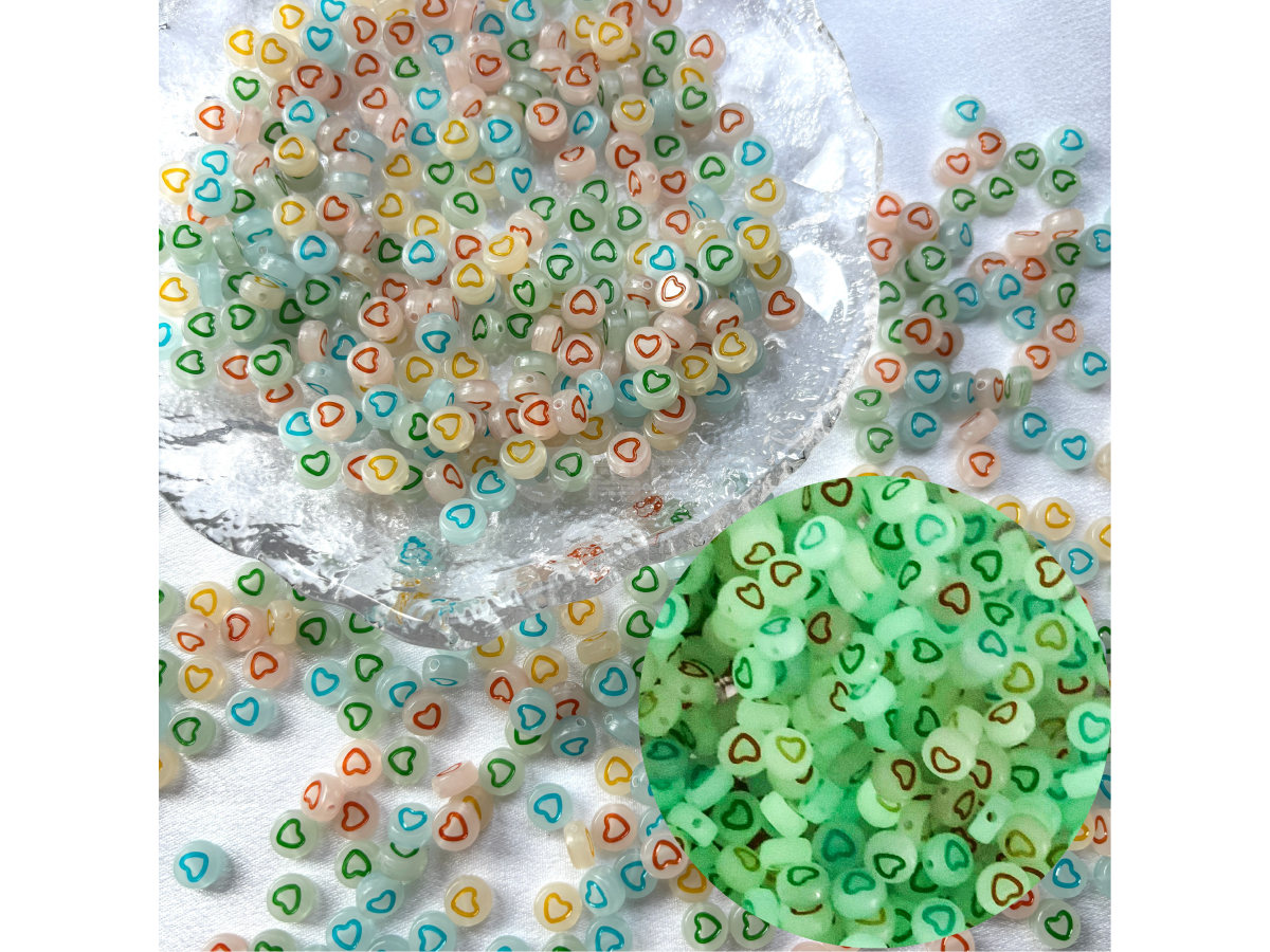 4×7mm扁圆实桃心