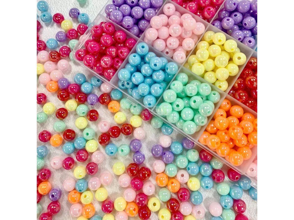 板镀彩圆珠（多尺寸多颜色）