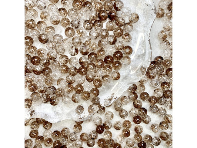 亚克力双色裂纹珠（8 10mm等多尺寸）