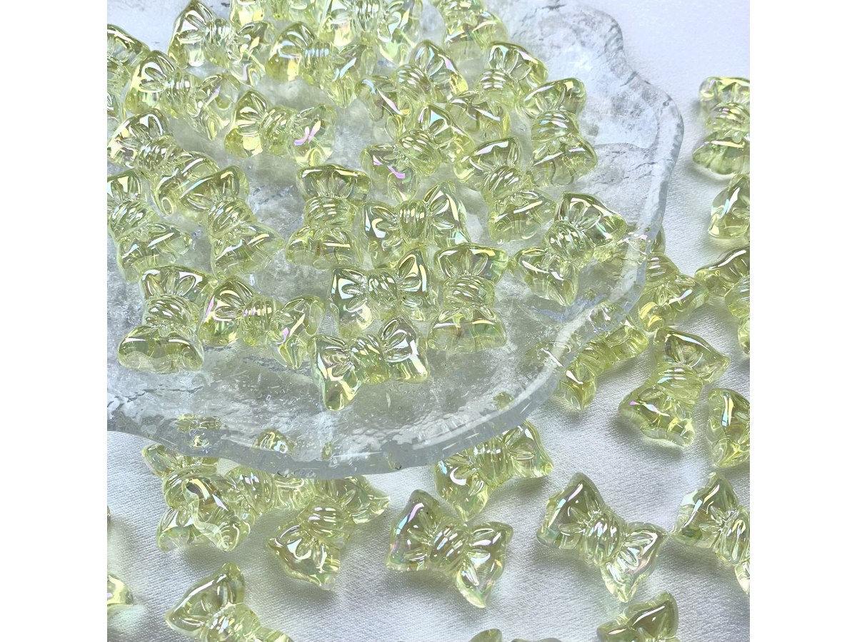 uv镀彩蝴蝶结珠