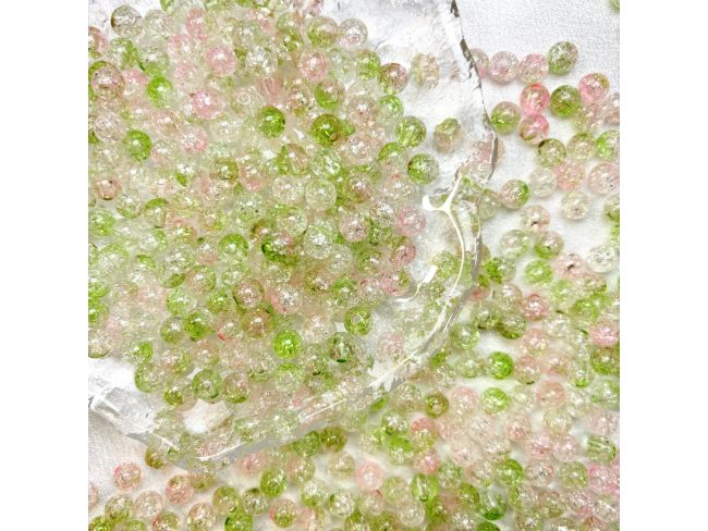 亚克力三色裂纹珠（8、10mm等多尺寸）