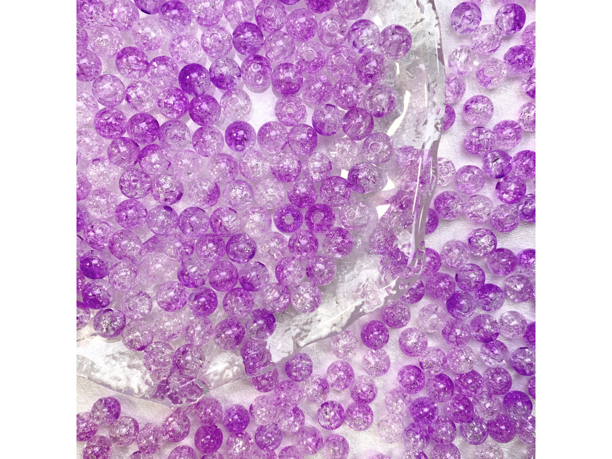 亚克力双色裂纹珠（8 10mm等多尺寸）