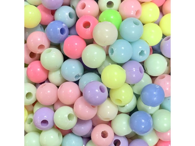 塑料实色圆珠（6 8 10 12 14mm等多尺寸）