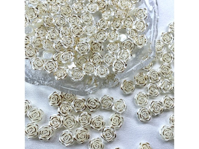 烫金边山茶花珠