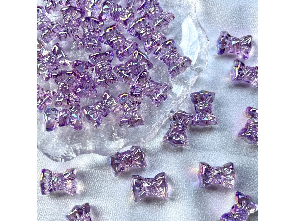 uv镀彩蝴蝶结珠