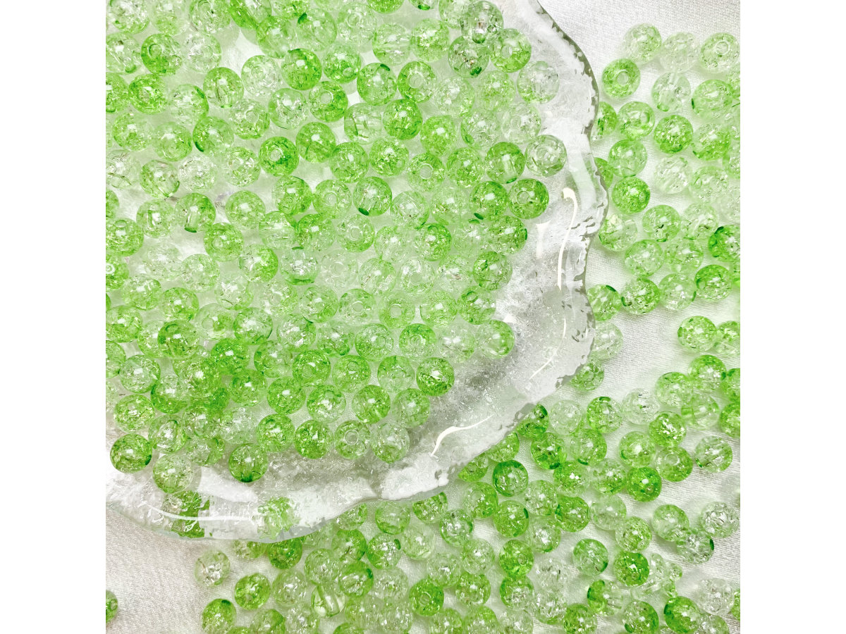 亚克力双色裂纹珠（8 10mm等多尺寸）