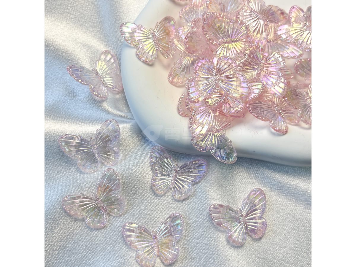 镀彩蝴蝶珠