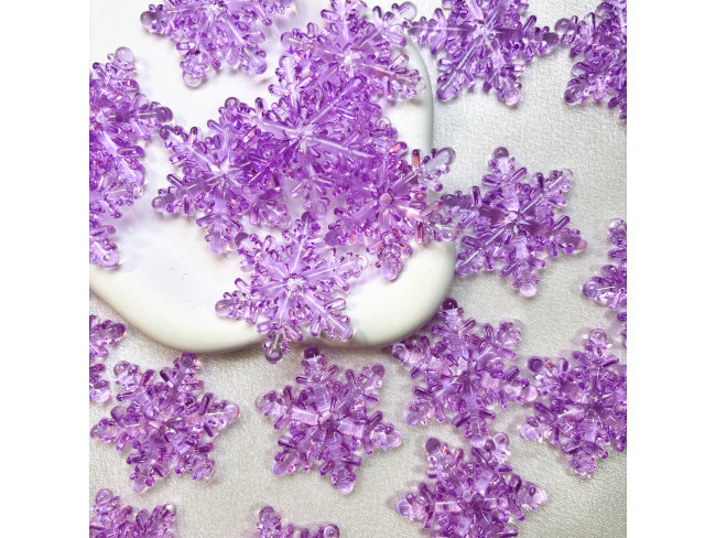 40×46mm亚克力冰透雪花