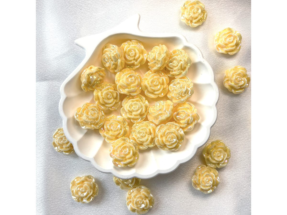 镀彩山茶花花珠