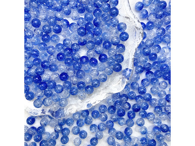 亚克力双色裂纹珠（8 10mm等多尺寸）