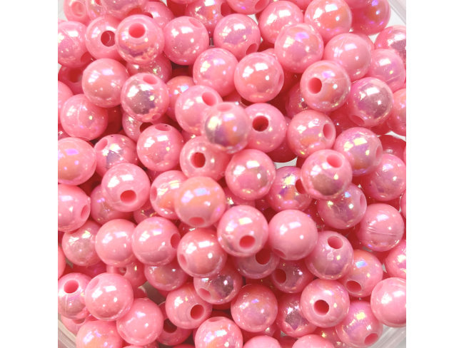 镀彩实色圆珠（多尺寸）珠