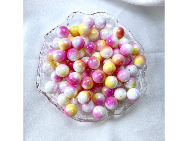 马贝幻彩多色圆珠