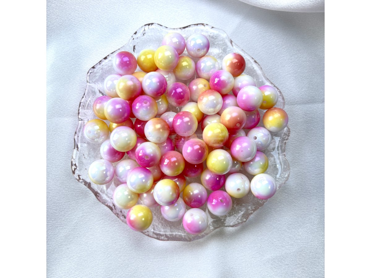 马贝幻彩多色圆珠