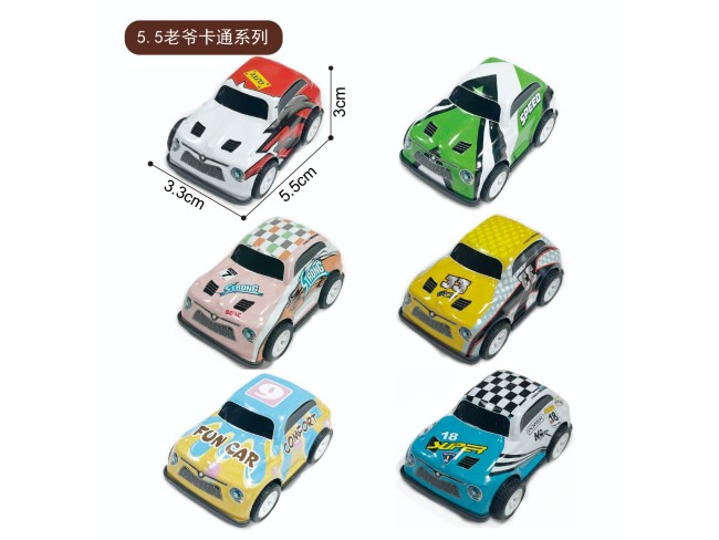 5.5公分金属回力车