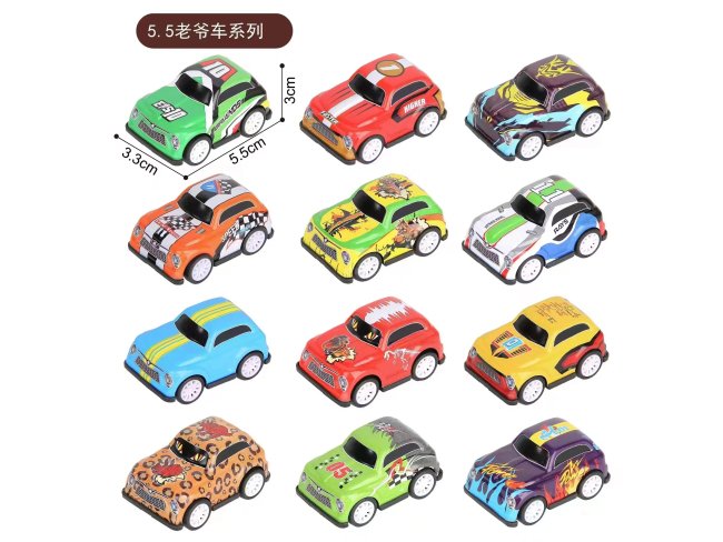 5.5公分金属回力车