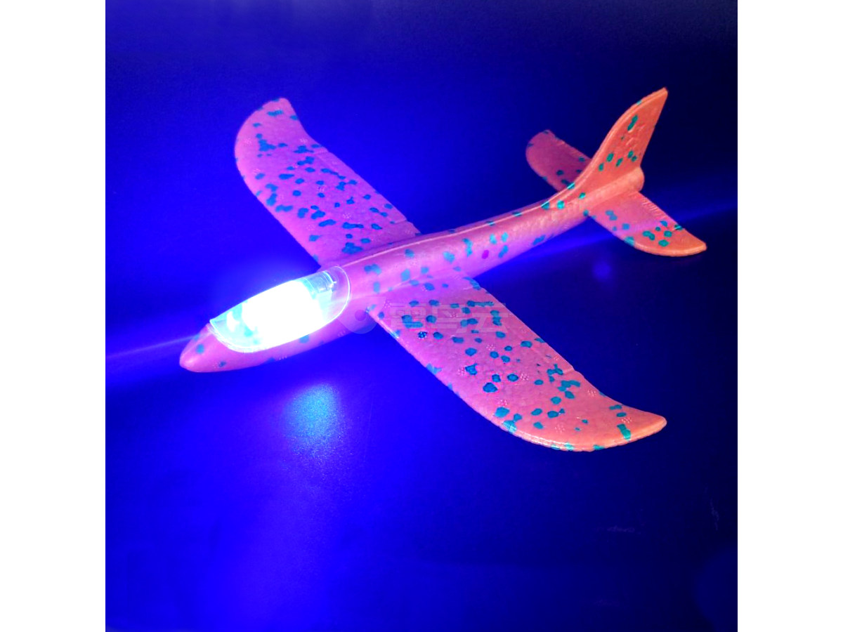 24cm手抛飞机机头EPP泡沫飞机机头感应灯发光