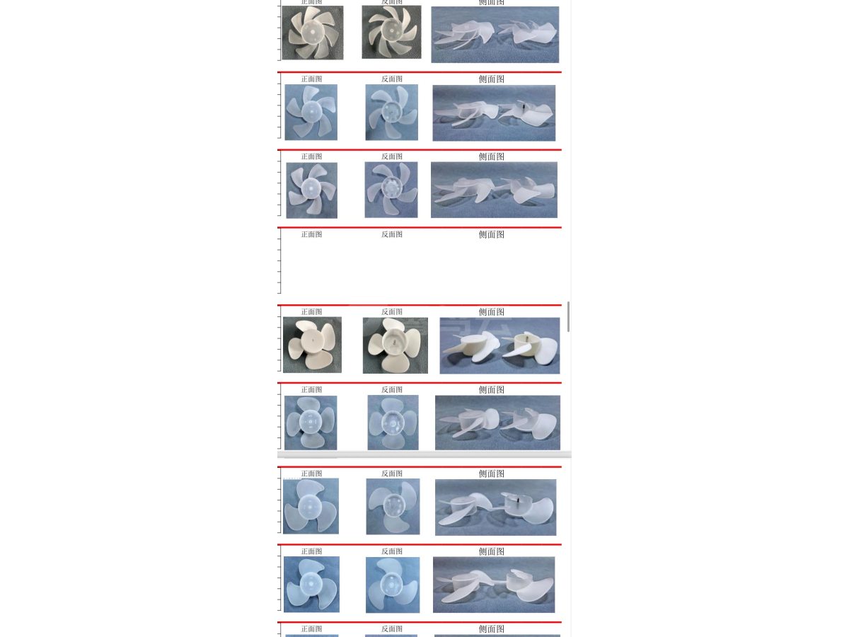 风扇叶多种款式