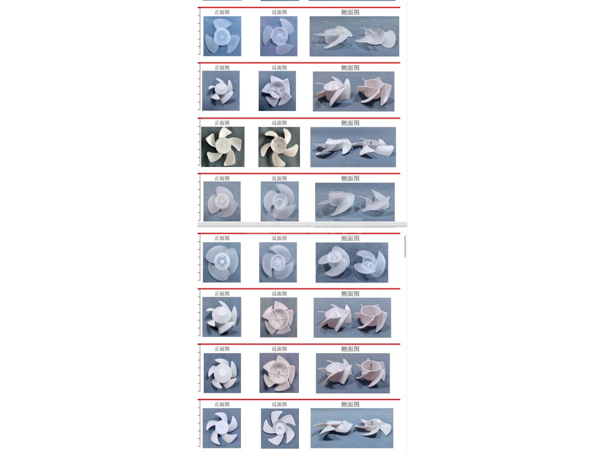 风扇叶多种款式