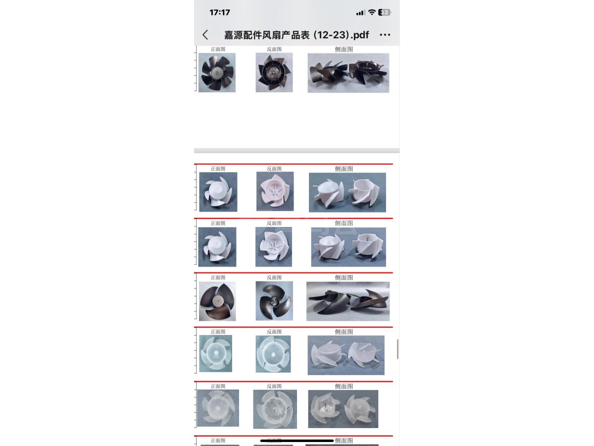风扇叶多种款式